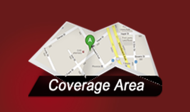 map of the area the driving instructor covers