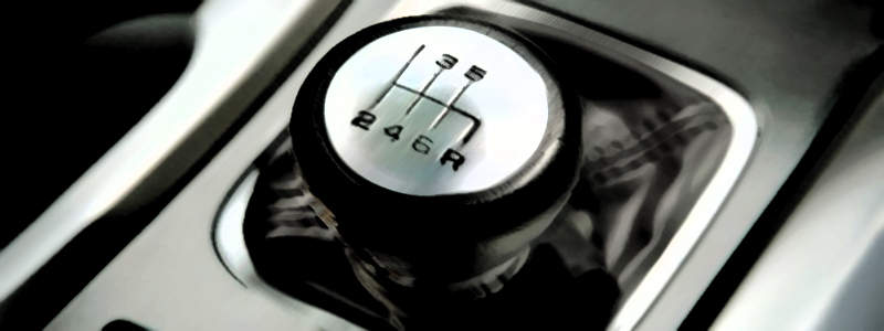 image of a gear knob, driving school