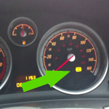 picture of abs light in the car dash board