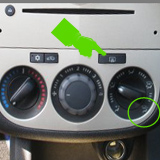 car demister controls
